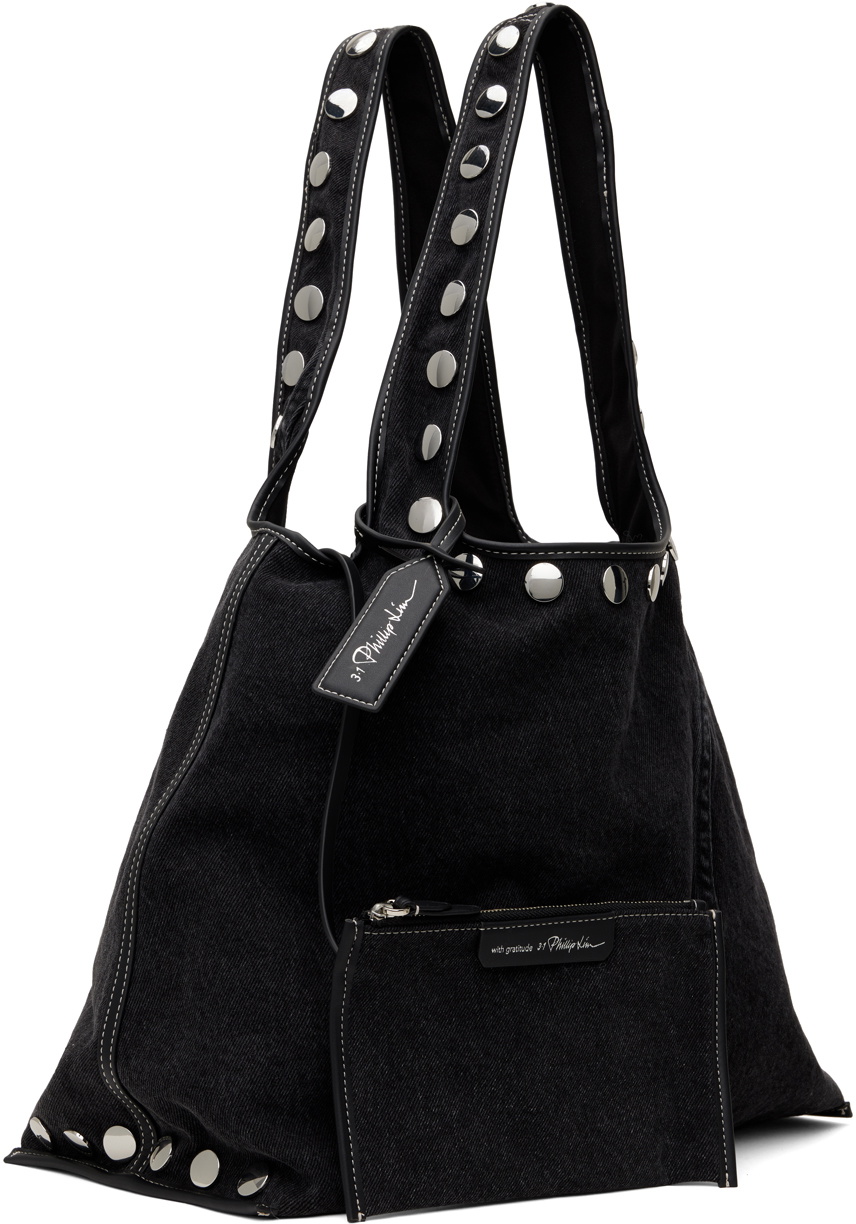 3.1 Phillip Lim Black Denim Market Tote 3.1 Phillip Lim