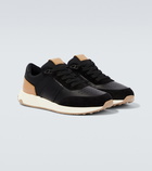 Tod's - Leather-trimmed sneakers