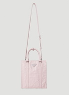 Prada Crinkled Leather Tote Bag