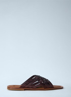 Miu Miu Woven Leather Sandals