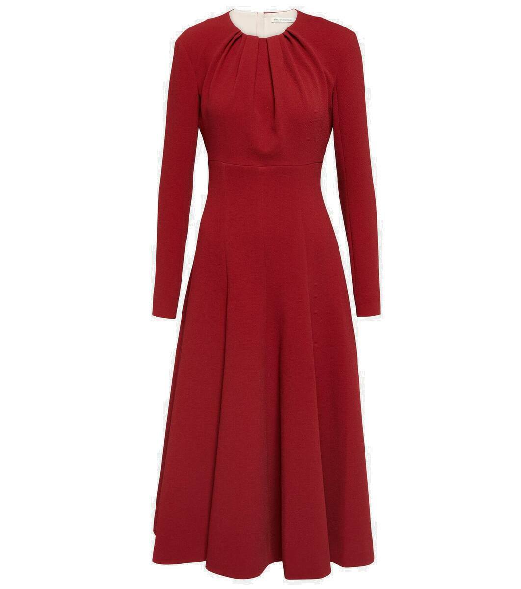 Emilia Wickstead Belgium pleated crêpe midi dress Emilia Wickstead