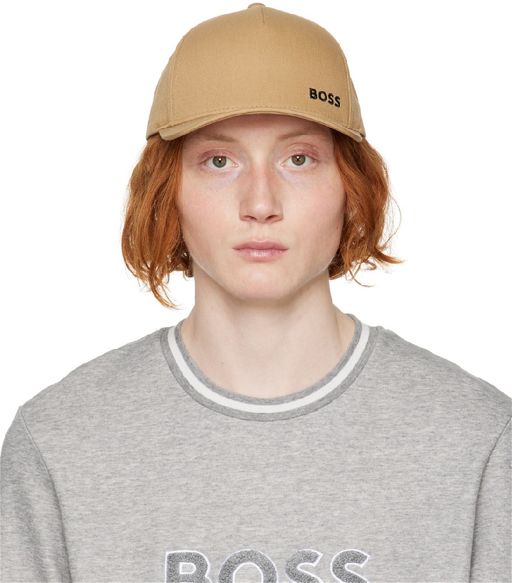 Photo: BOSS Tan Embroidered Cap