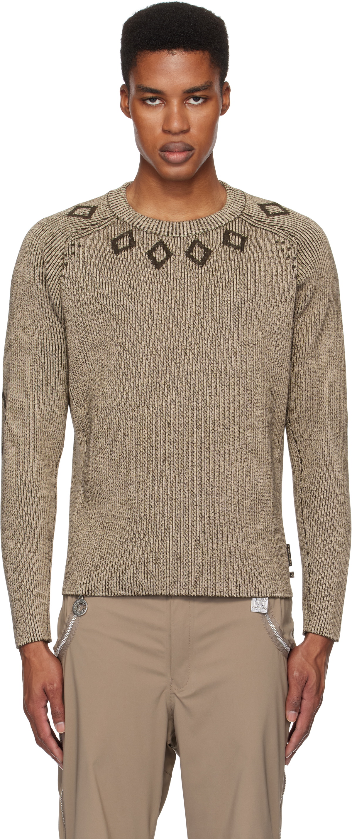 Charlie Constantinou Beige 66°North Edition Knit Sweater