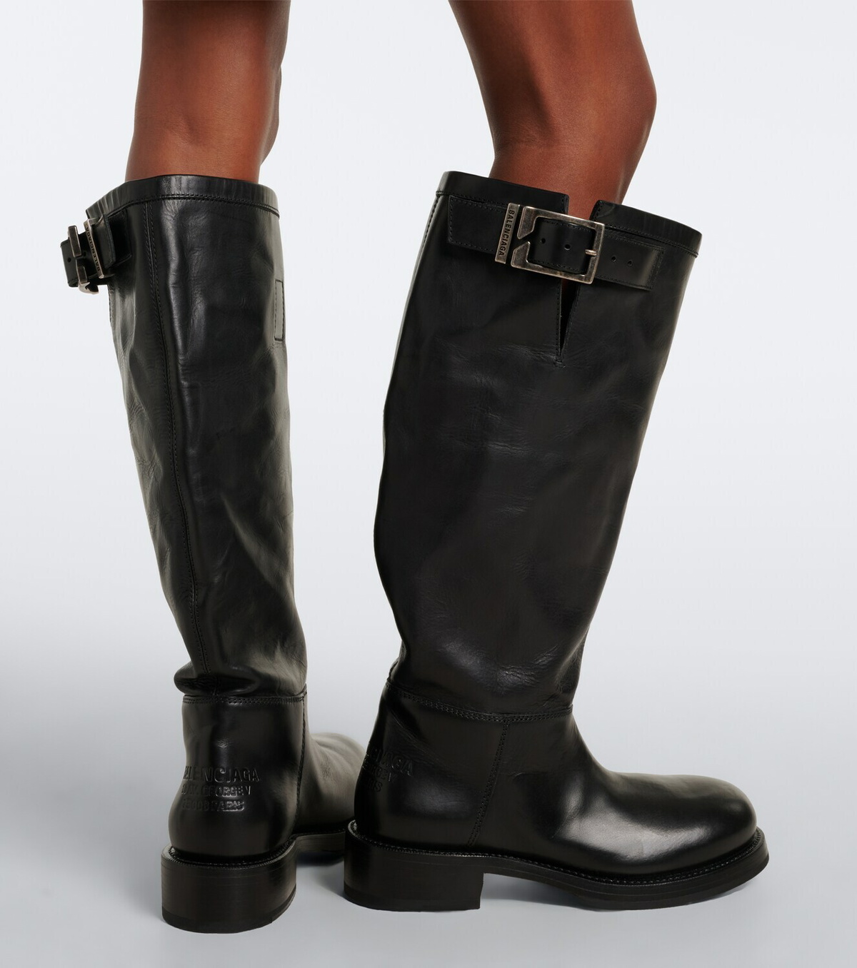 Balenciaga Leather biker boots