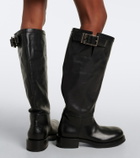 Balenciaga Leather biker boots