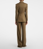 Max Mara Pinstripe pleated wide-leg pants