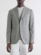 Boglioli - Prince of Wales Checked Silk Blazer - Gray