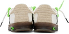 Off-White White & Beige New Slim Sneakers