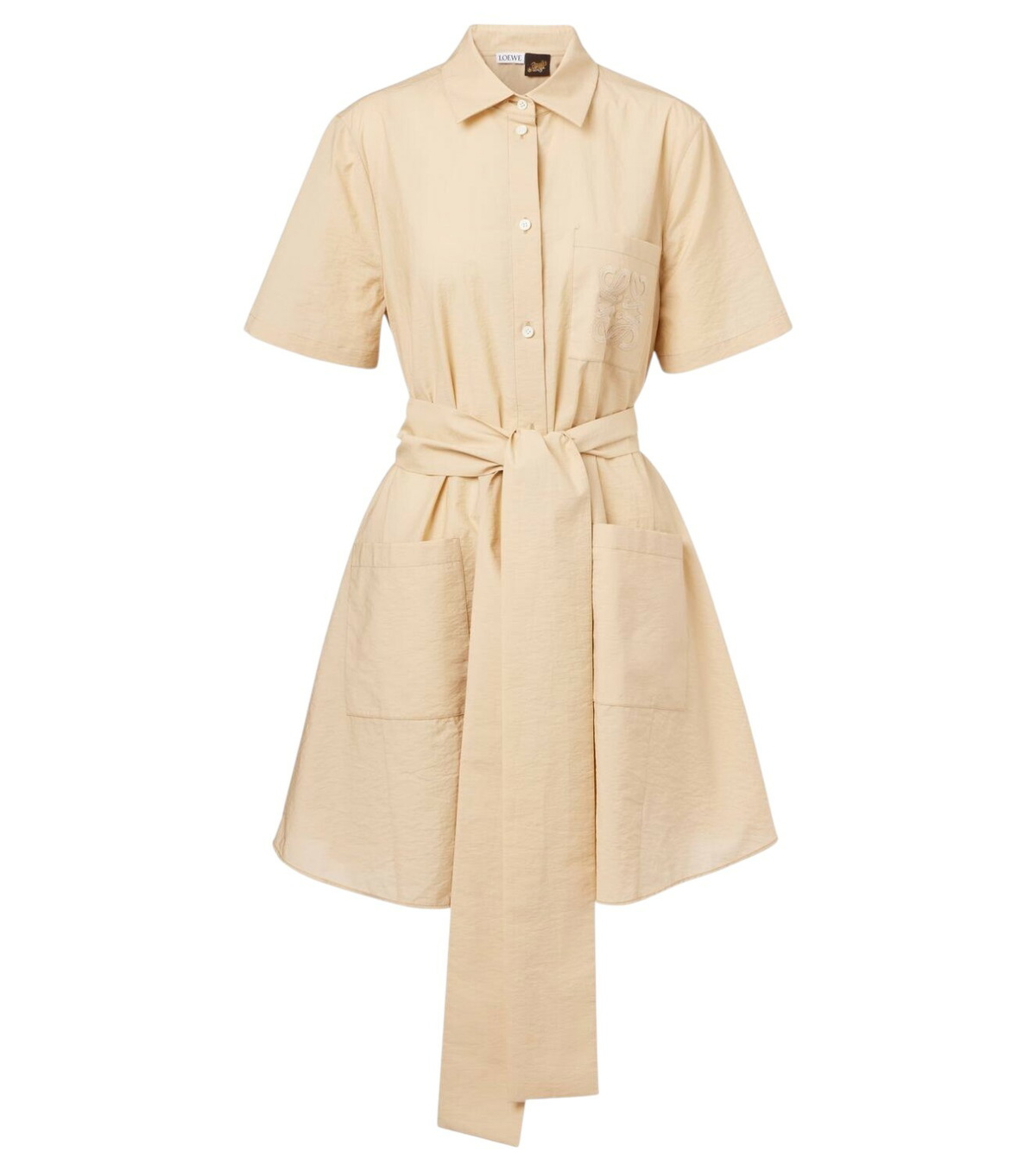 Loewe Printed Tech Fabric Mini Dress Loewe