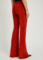 Stouls Gégé Stretch-suede Trousers Red