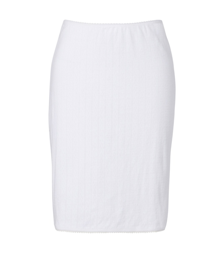 Photo: Leset Pointelle cotton midi skirt