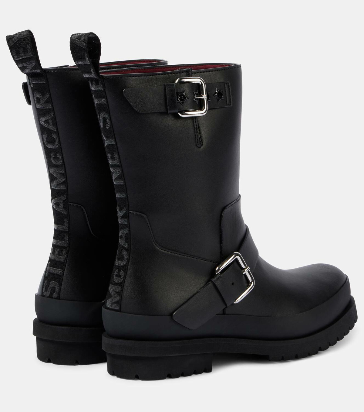 Stella McCartney Trace faux leather biker boots