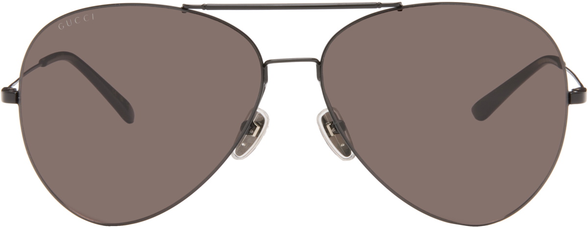 Gucci Men's Eyewear GG0182S Clip On Sunglasses in Black/Yellow Gucci