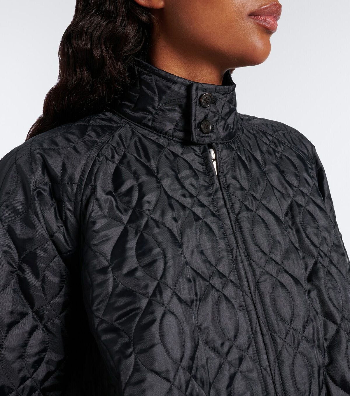 Noir Kei Ninomiya Gathered quilted jacket