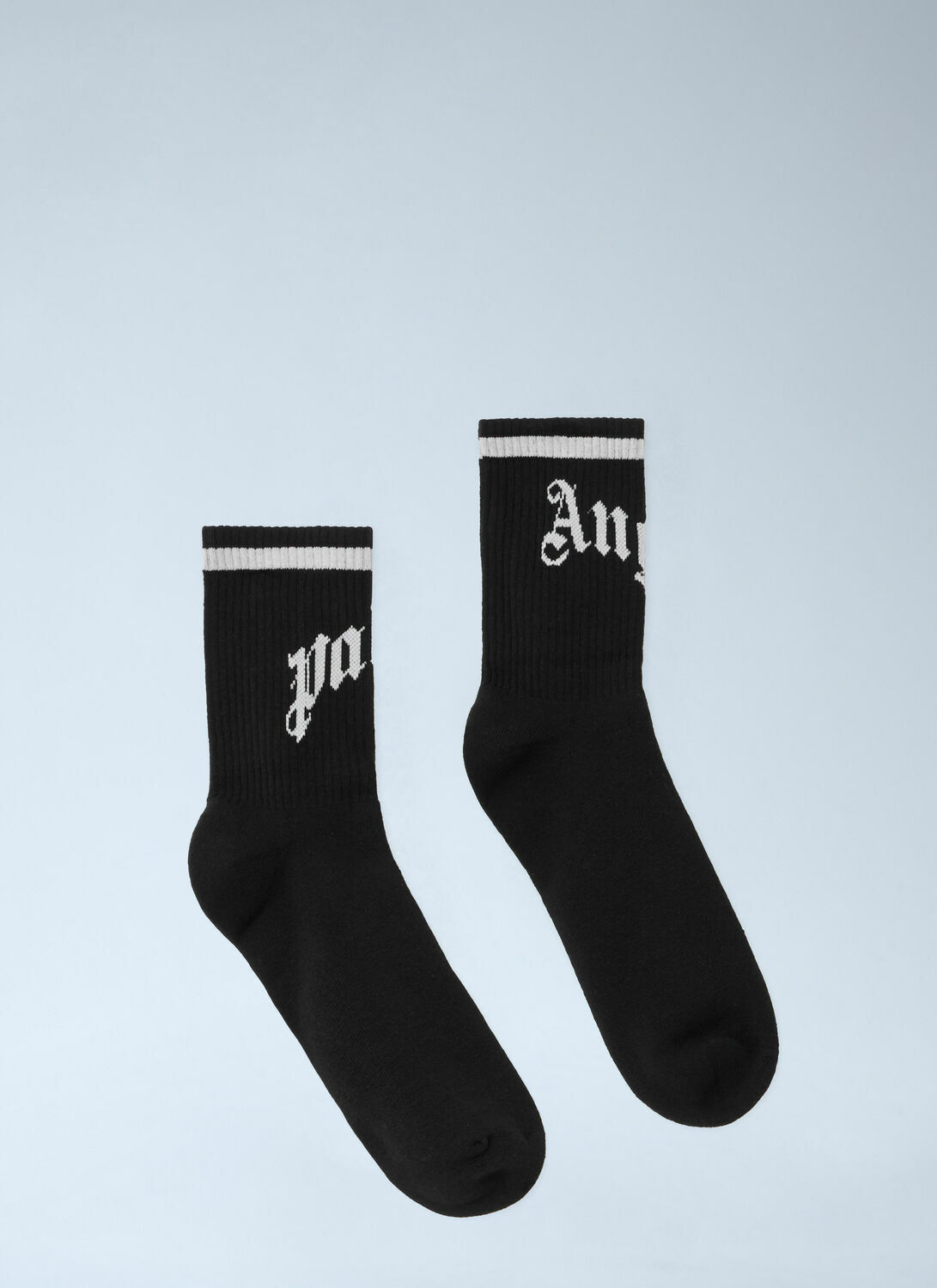 Palm Angels Curved Logo Track Socks