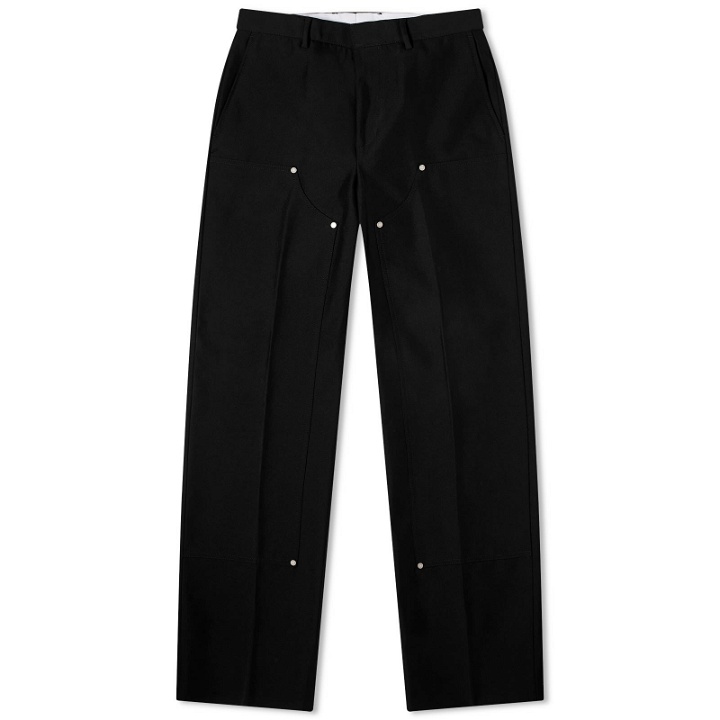 Photo: Palm Angels Men's Monogram Workwear Pants in Black