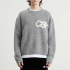 Cole Buxton Men's CB Star Knit Sweater in Grey