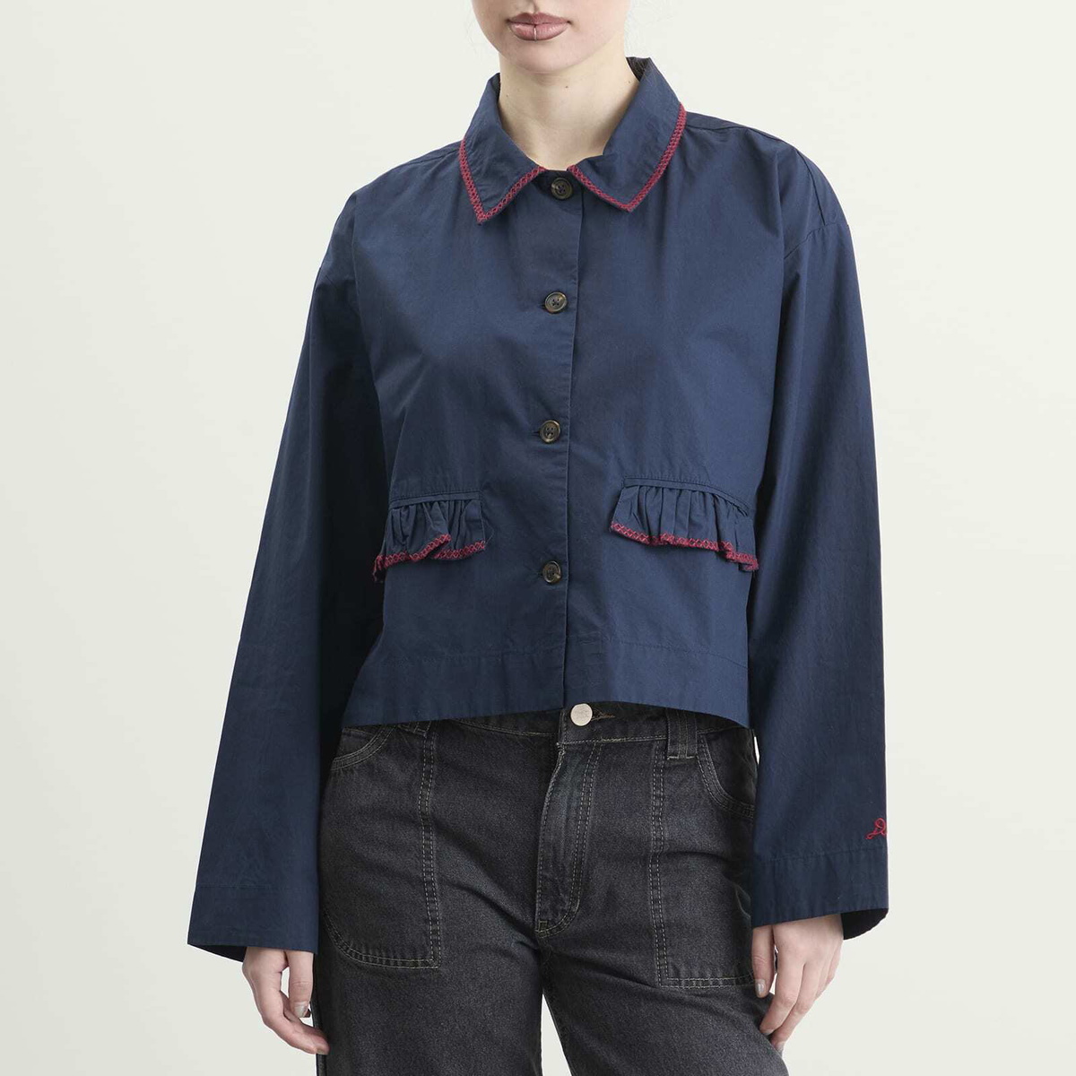 Damson Madder Women's Lykke Shirt in Navy