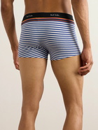 Paul Smith - Striped Stretch Organic Cotton-Jersey Boxer Briefs - Blue