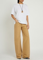 Armarium Luke Wide-leg Cotton Trousers Camel