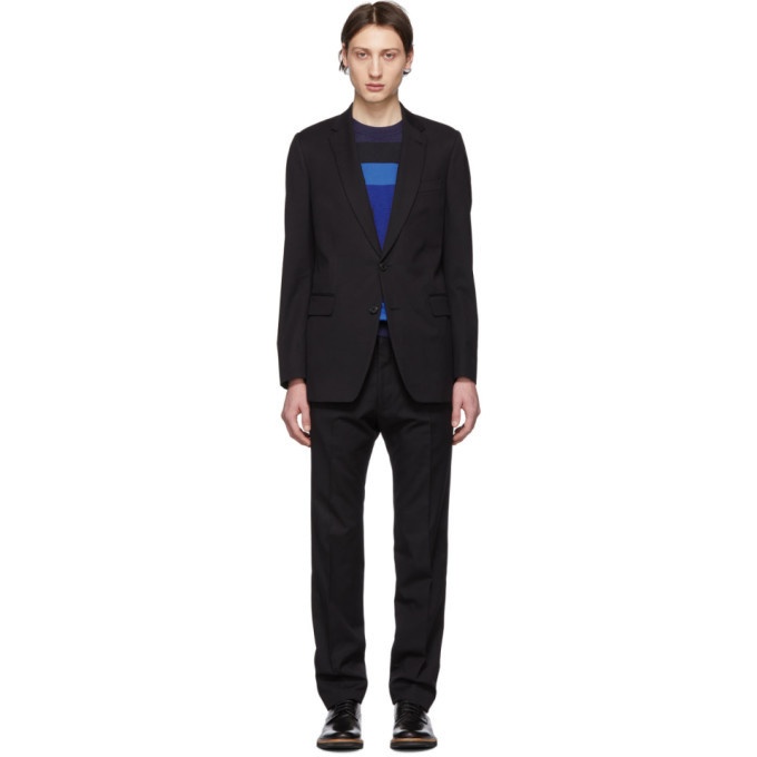 Photo: Dries Van Noten Black Slim Kline Suit