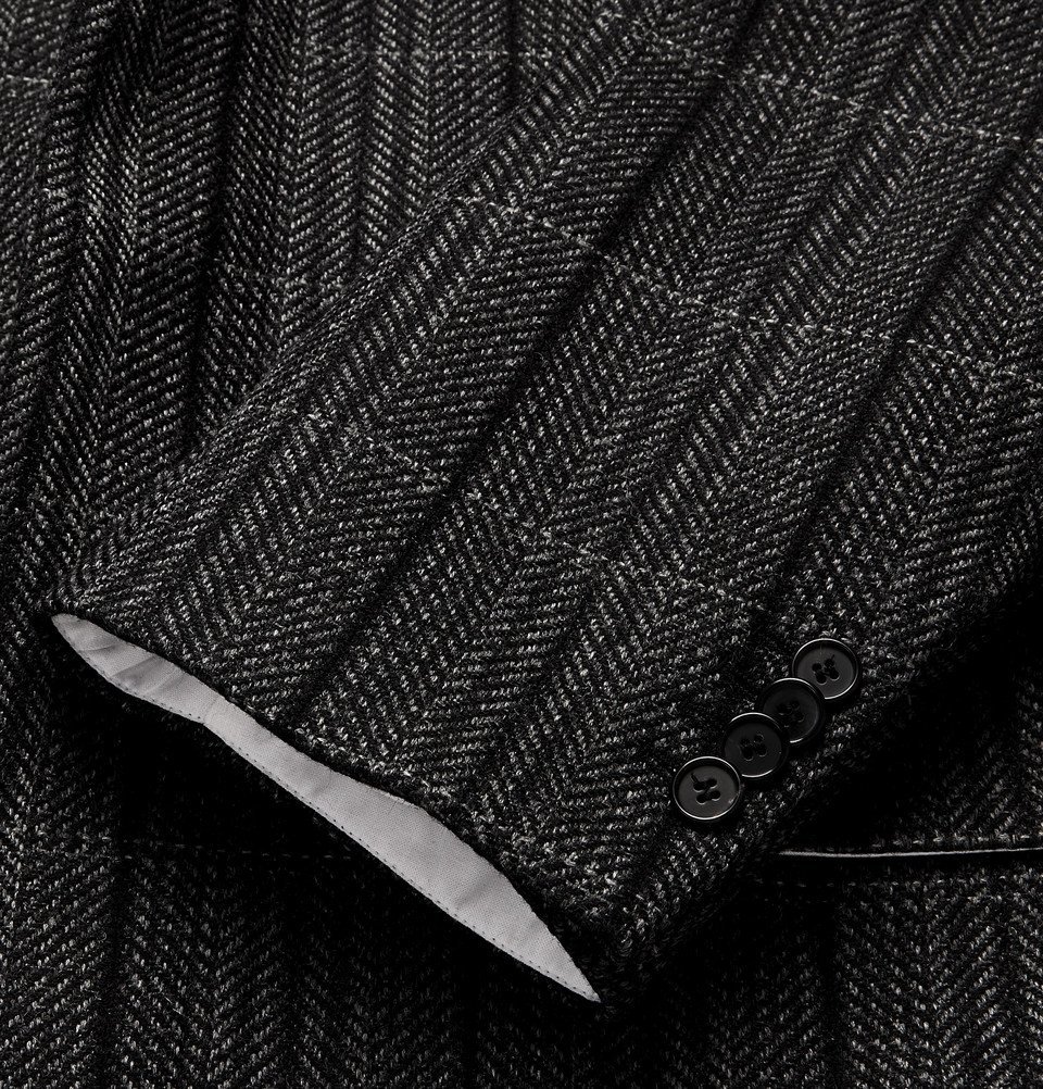 CALVIN KLEIN 205W39NYC - Oversized Checked Virgin Wool and Silk