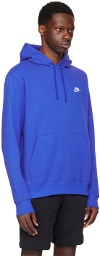 Nike Blue Embroidered Hoodie