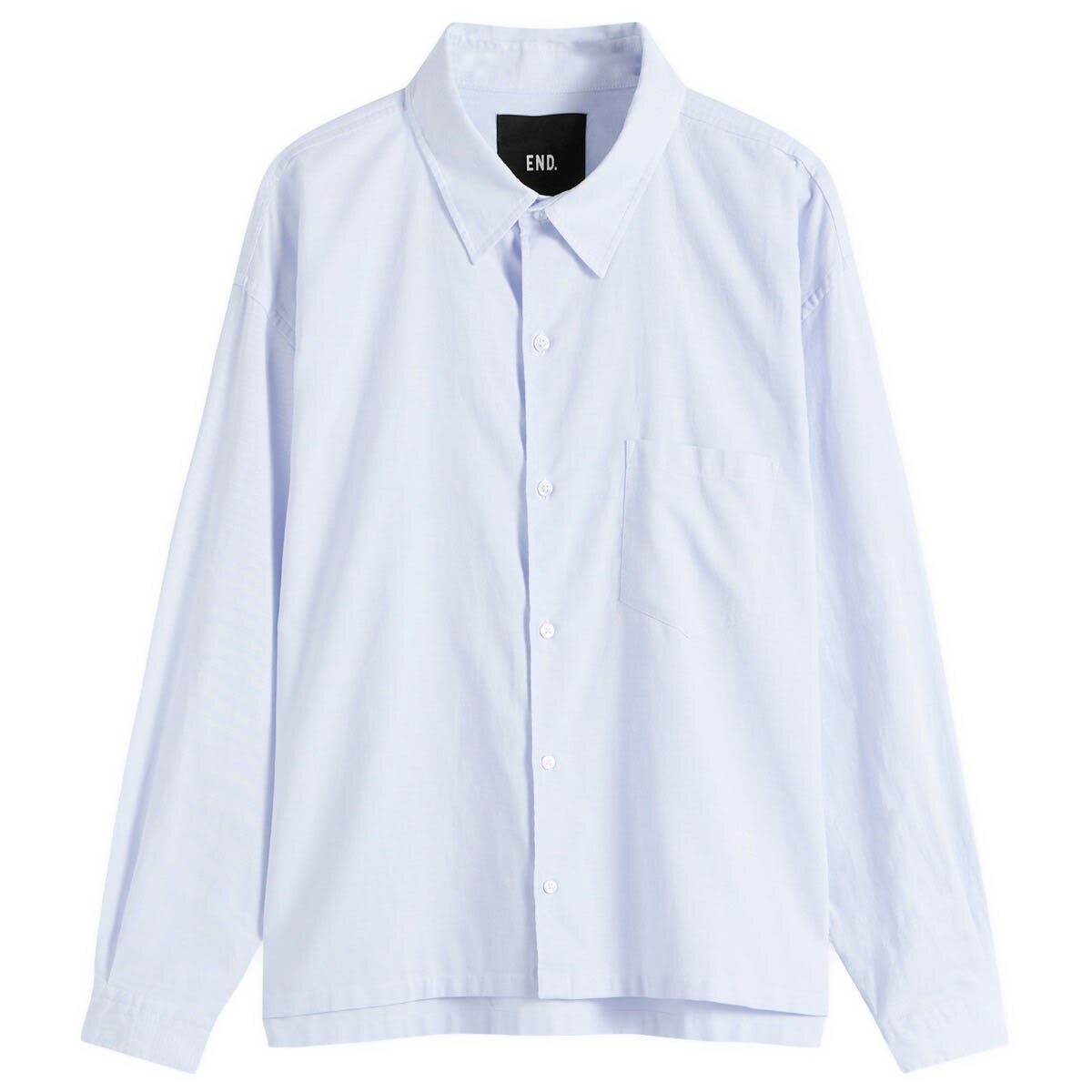 END. Fairways Long Sleeve Shirt in Sky Blue