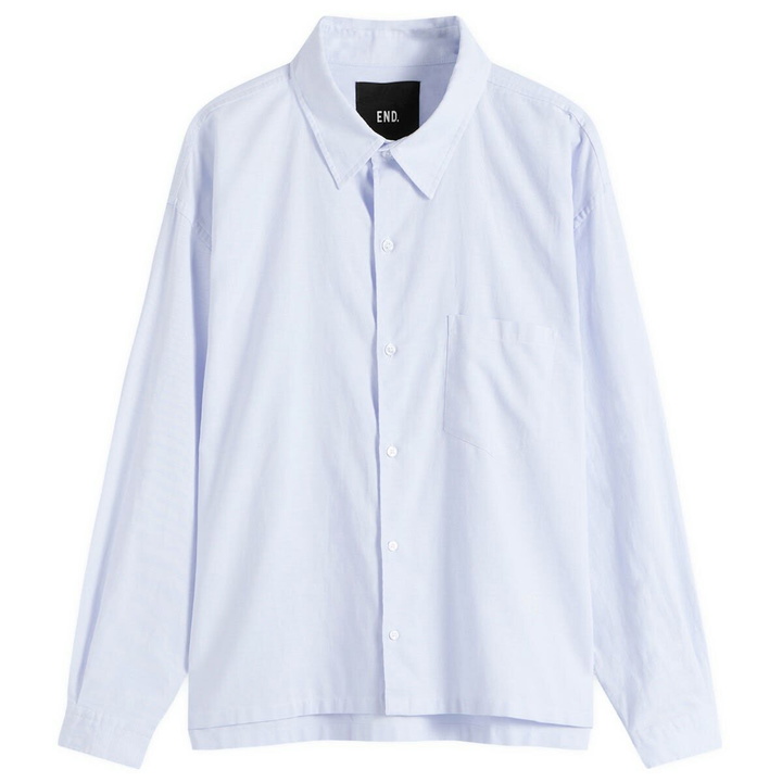 Photo: END. Fairways Long Sleeve Shirt in Sky Blue