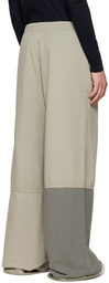 MM6 Maison Margiela Gray Paneled Lounge Pants