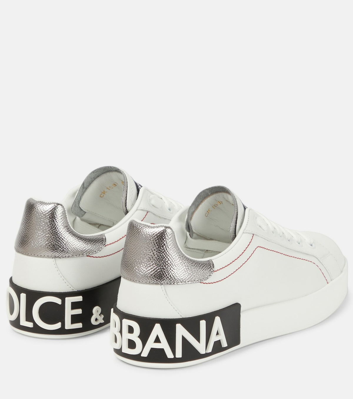 Dolce & Gabbana Blue Leather Sneakers