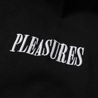 PLEASURES Men's Long Sleeve Vices Leopard Contrast T-Shirt in Black