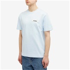 Jacquemus Men's Gros Grain Logo T-Shirt in Light Blue