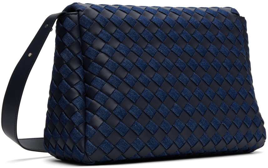 【関税&送料込み】Bottega Veneta Cobble Messenger Large Ba Bottega Veneta Navy & Indigo Large Cobble Messenger Bag
