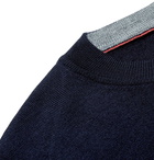 Brunello Cucinelli - Wool and Cashmere-Blend Sweater - Men - Navy