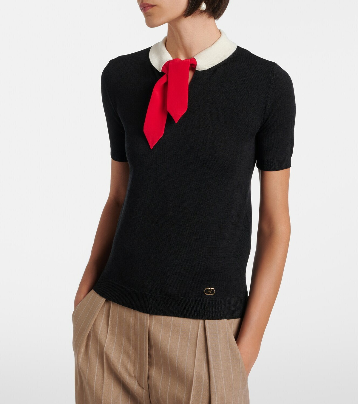 Valentino Maglia VLogo wool-blend sweater