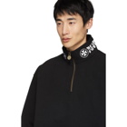 Vetements Black God Save Us Zip-Up Pullover