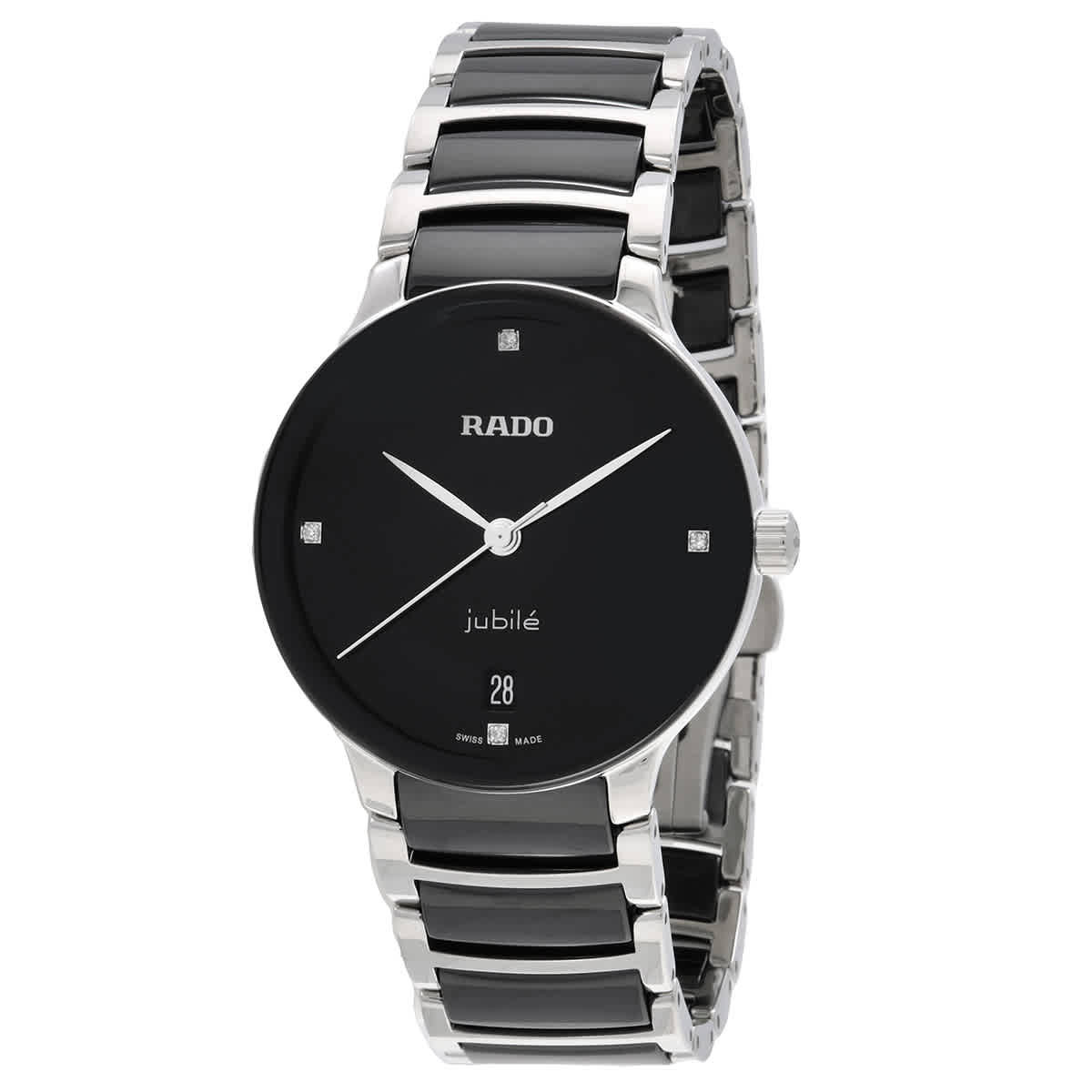 Rado Centrix Quartz Diamond Black Dial Ladies Watch R30040712