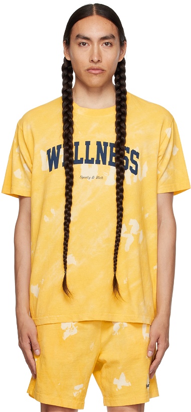 Photo: Sporty & Rich Yellow 'Wellness' Ivy T-Shirt