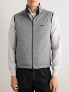 Zegna - Reversible Shell and Cashmere-Blend Twill Gilet - Blue