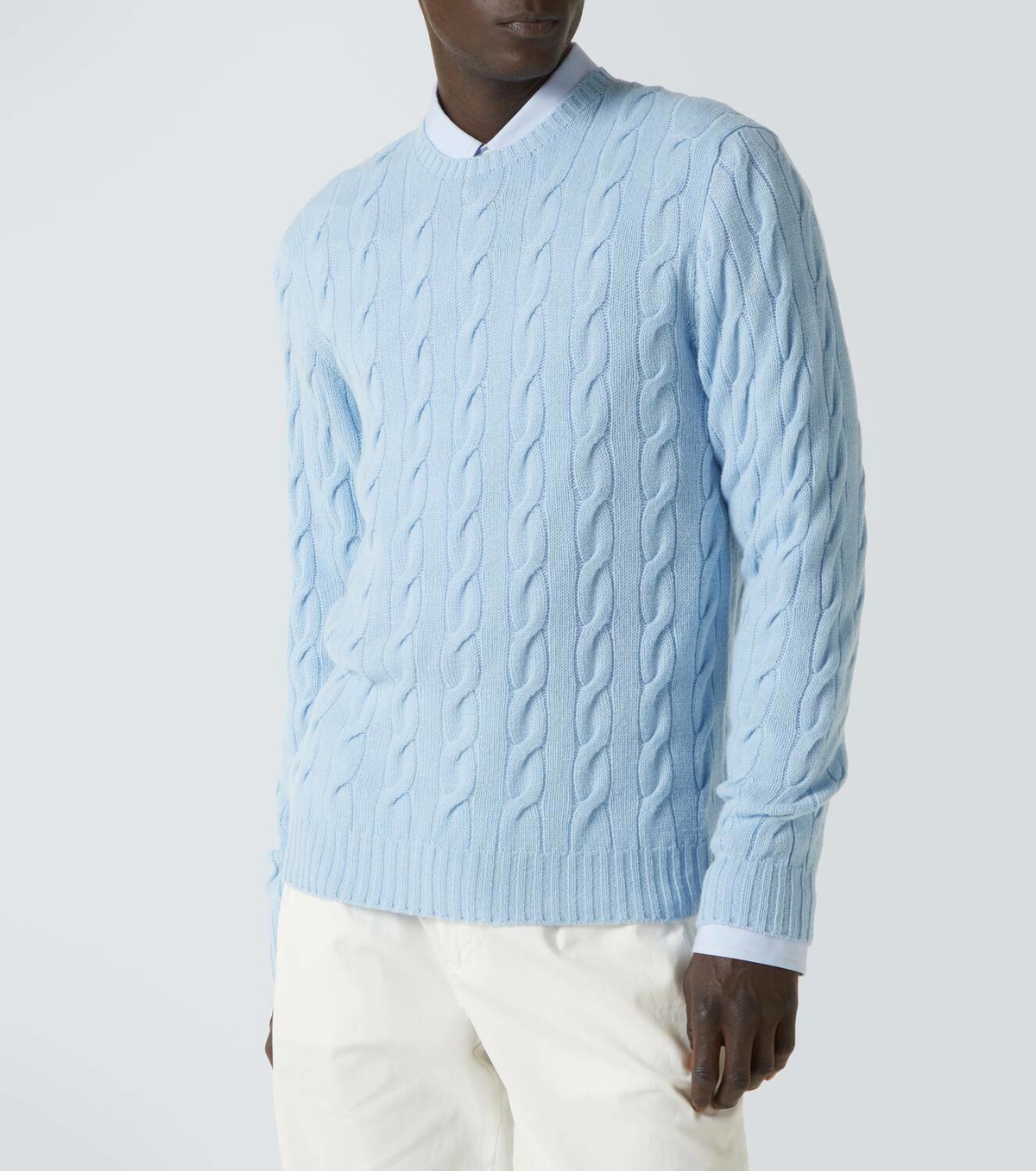 Ralph Lauren Purple Label Cable-knit cashmere sweater