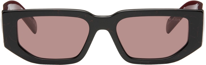 Photo: Prada Eyewear Burgundy Symbole Sunglasses