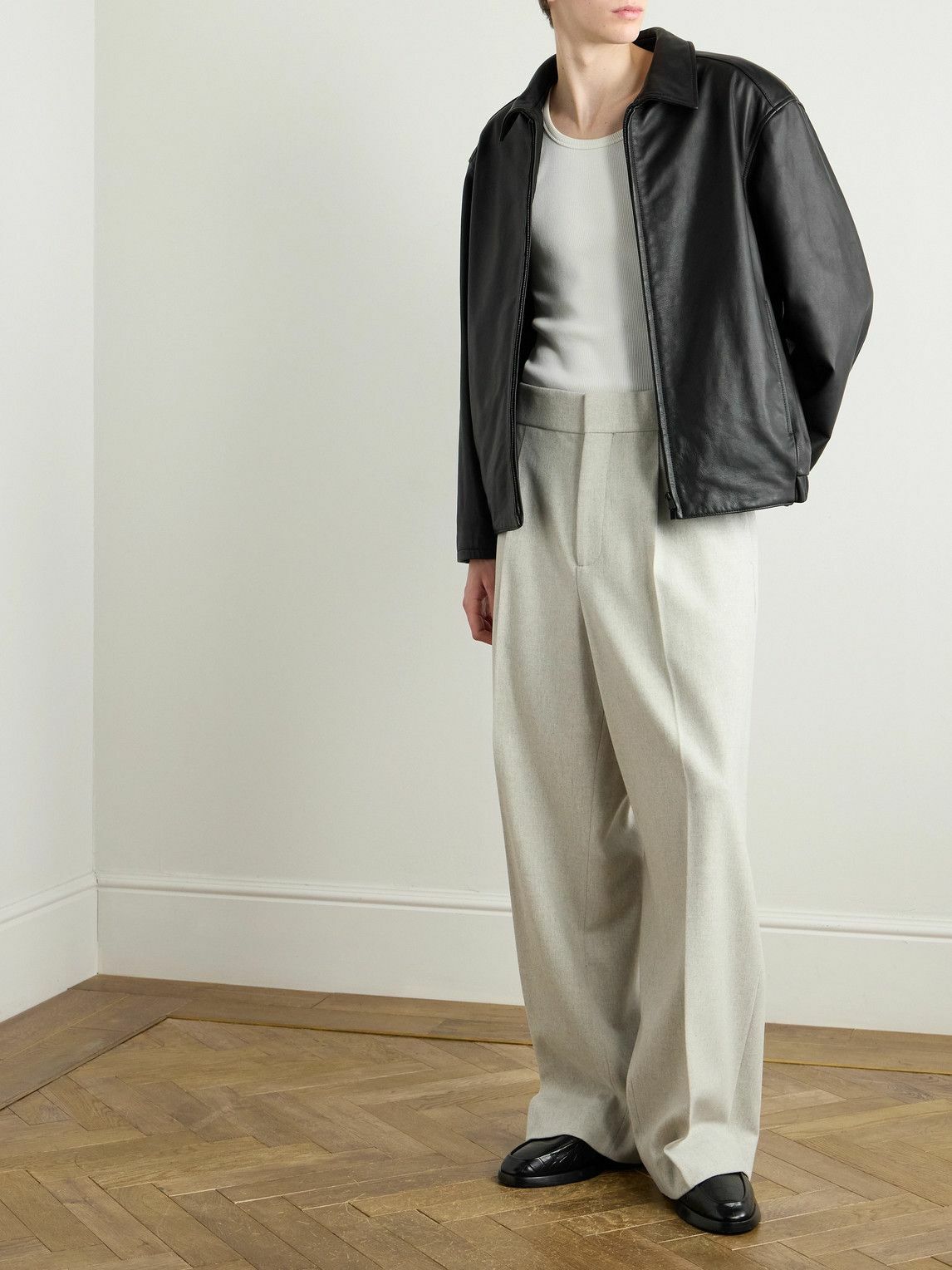 Fear of God - Rider Oversized Leather Jacket - Black