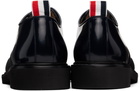 Thom Browne Black Calf Leather Uniform Derbys