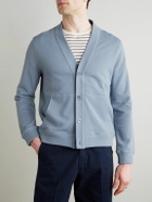 Mr P. - Cotton-Jersey Cardigan - Blue