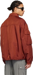 Dries Van Noten Orange Garment-Dyed Jacket