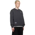 AAPE by A Bathing Ape Gray 'AAPENOW' Moonface Crew Neck Sweatshirt