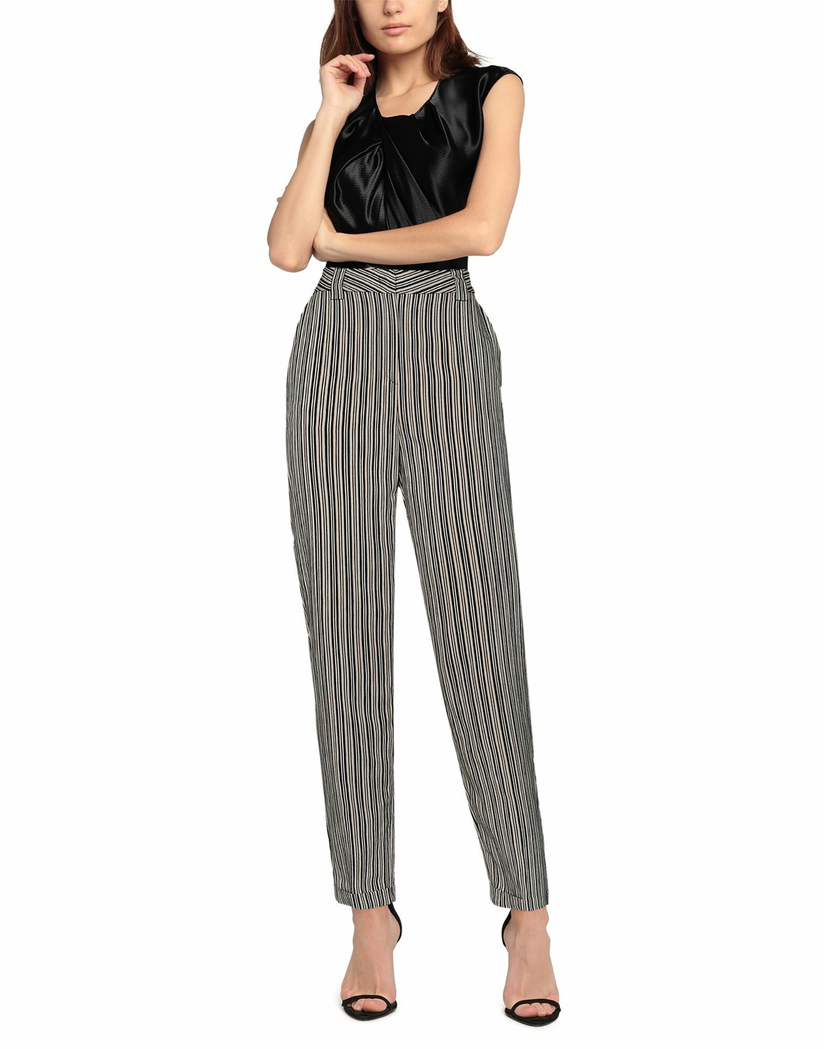 Manila Grace Womens Pants in Beige