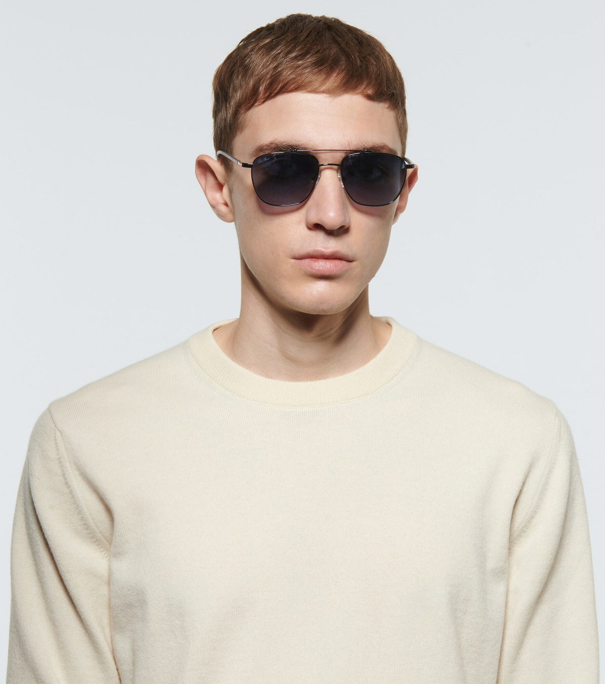 Loro Piana - Open aviator sunglasses