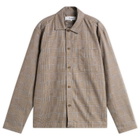 Palmes Men's Glen Overshirt in Brown
